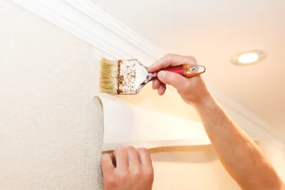 Pose de papier peint à Budos — revêtements muraux et toiles de verre